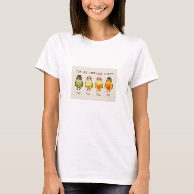 T-shirt Diagramme de maturité de Conure (Devant)