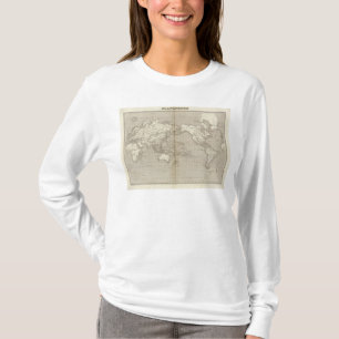 T-shirt Diagramme de Planisphere de système solaire