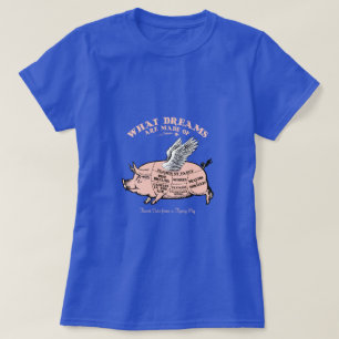 T-shirt Diagramme de porc volant