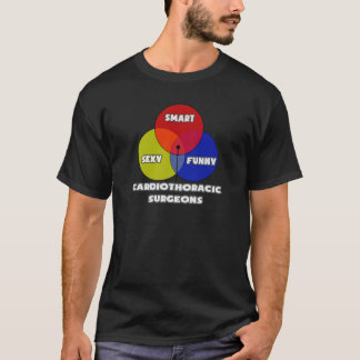 T-shirt Diagramme de Venn .. Chirurgiens cardiothoraciques