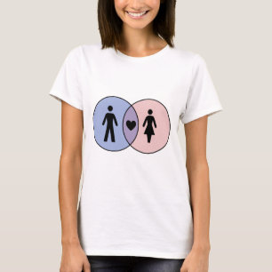 T-shirt Diagramme de Venn Garçon + Fille