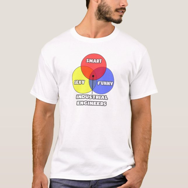 T-shirt Diagramme de Venn .. Ingénieurs industriels (Devant)
