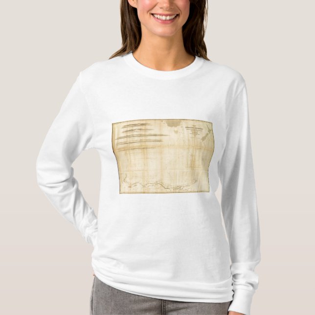 T-shirt Diagramme du continent antarctique (Devant)