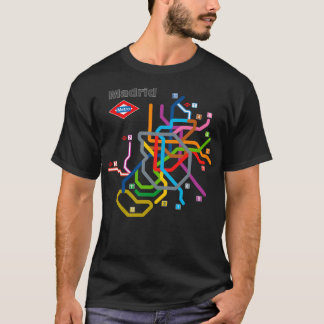 T-shirt Diagramme du métro de Madrid