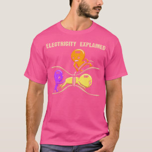T-shirt Diagramme Électricité Expliqué Ohms Watt