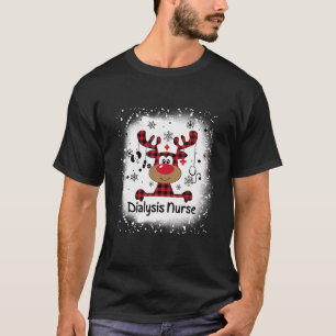T-shirt Dialyse blanchie Infirmière Reindeer de vie Noël P