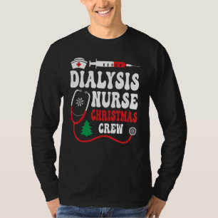 T-shirt Dialyse Nétphrologie de l'équipage de Noël