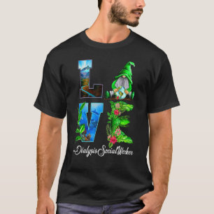 T-shirt Dialyse Social Worker Love World Jours des terres