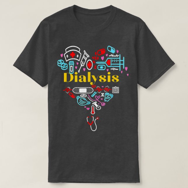 T-shirt Dialysis Technician Nephrology Nurse Christmas 202 (Design devant)