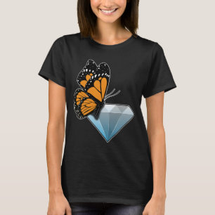 T-shirt Diamant papillon