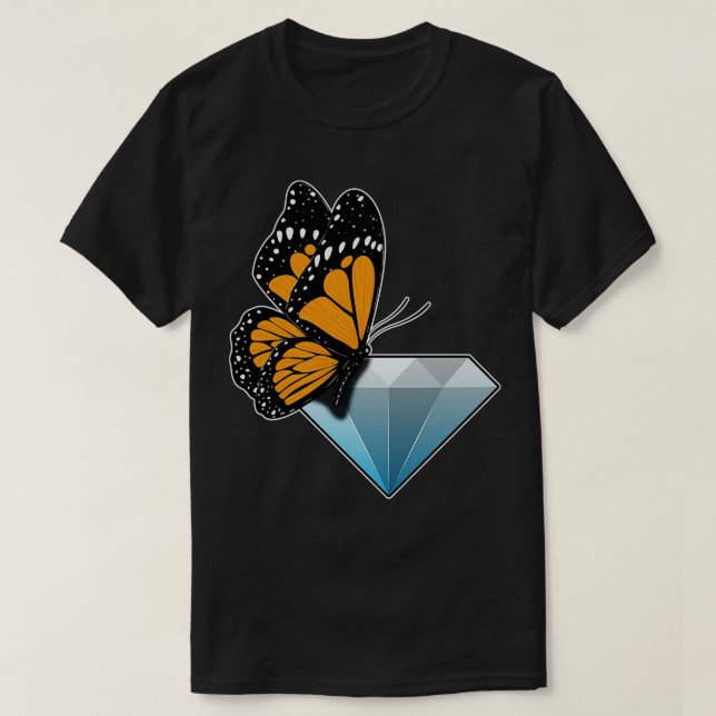 T-shirt Diamant papillon (Design devant)