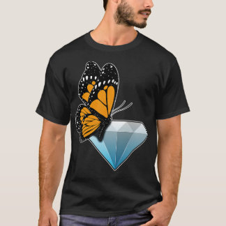 T-shirt Diamant papillon