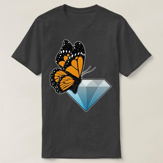 T-shirt Diamant papillon (Design devant)
