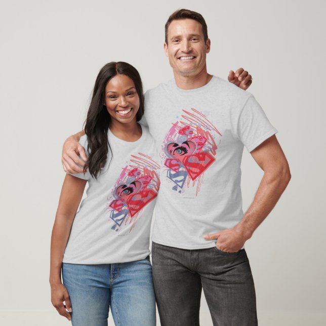 T-shirt Diamants et lèvres Supergirl (Unisexe)