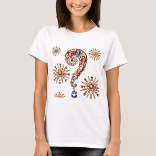 T-shirt Diamants vintages de fausses pierres de bijouterie