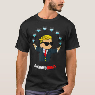 T-shirt Diamond Hands Jouer Wall Street paris Mascotte