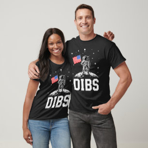 T-shirt Dibs Atterrissage de lune patriotique américaine