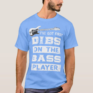 T-shirt Dibs Onhe Bassiste Bassiste Bande Musique gi