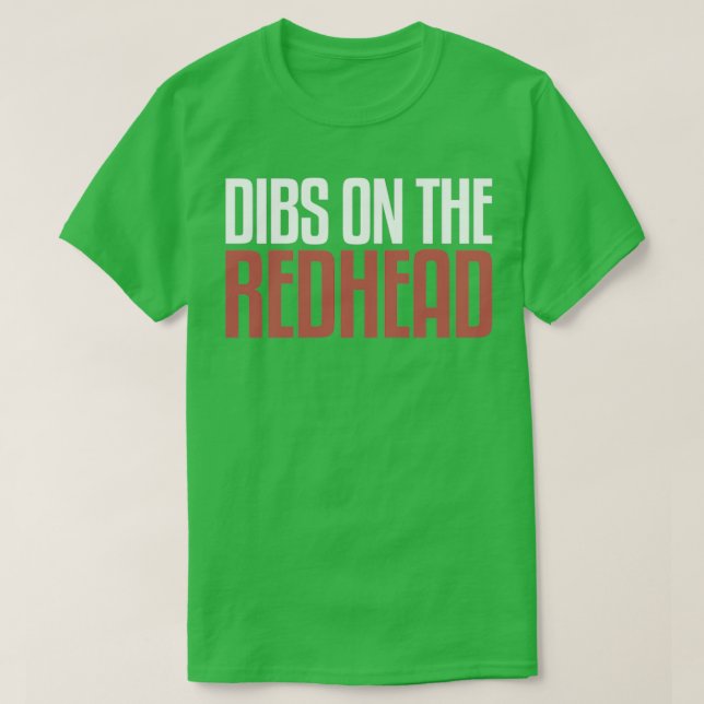 T-shirt Dibs Sur La Tête Rouge MC1R (Design devant)