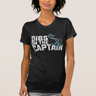 T-shirt Dibs sur le capitaine Retro Vintage