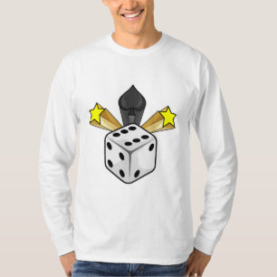 T-shirt Dice au Poker avec pique et étoiles
