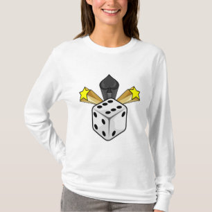 T-shirt Dice au Poker avec pique et étoiles