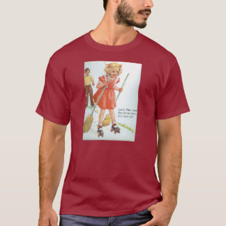 T-shirt Dick et années 1950 de patins de rouleau