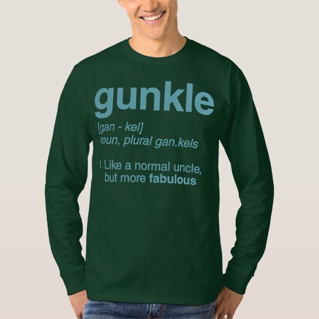 T-shirt Dictionnaire Gunkle Définition Funny Gay Uncle (Devant)