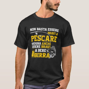 T-shirt Dictons d'hommes Pêcheur Pêche et Bière