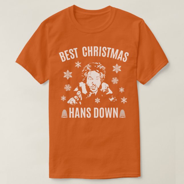 T-shirt Die Hard Best Christmas Hans Down (Design devant)
