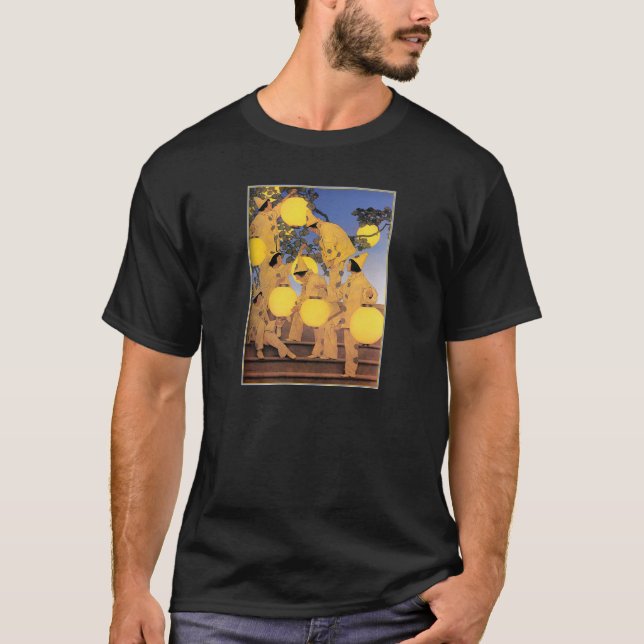 T - Shirt: Die Laternenbären - Maxfield Parrish T-Shirt (Vorderseite)