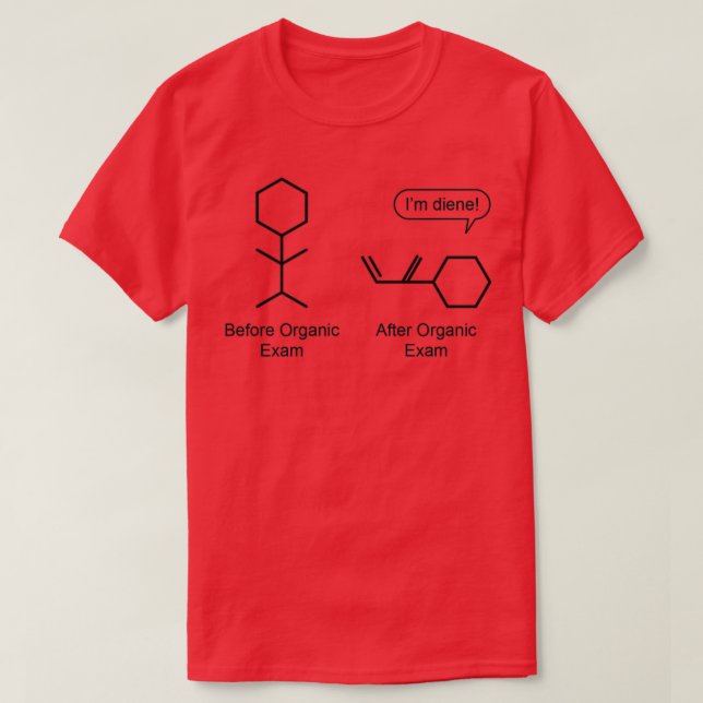 T-shirt Diene Chimie pour les étudiants et les geeks 1 (Design devant)