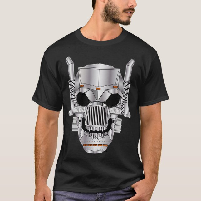 T-shirt Diesel Brothers Truck Skull Bones FrontBack (Devant)