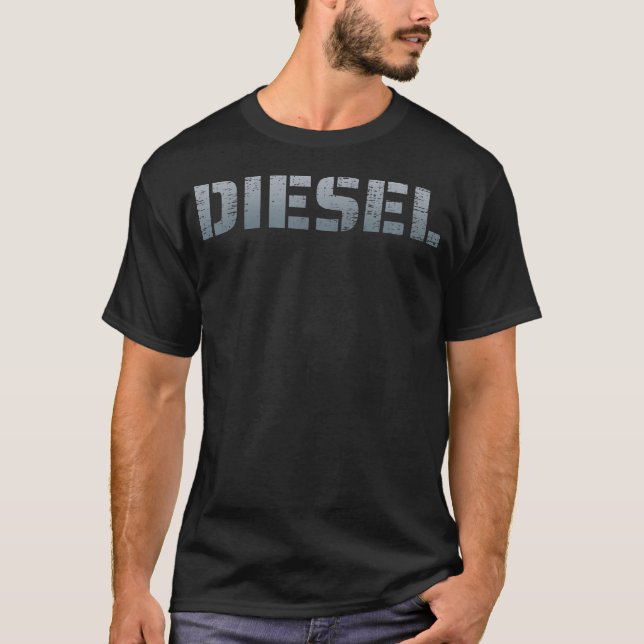 T-shirt Diesel Diesel Propriétaire de camion Diesel Diesel (Devant)