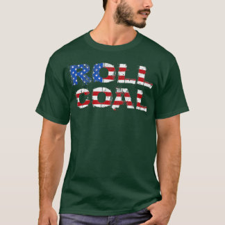 T-shirt Diesel Rouleau Charbon USA Drapeau Turbo Diesels P