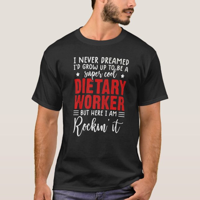 T-shirt dietary aide appreciation   service worker (Devant)
