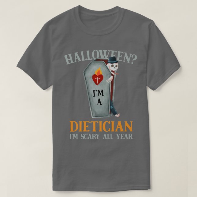T-shirt Diététicienne J'ai peur toute l'année Nutritionnis (Design devant)