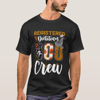 T-shirt Diététiste agréé Équipe de Boo Halloween tenue ass