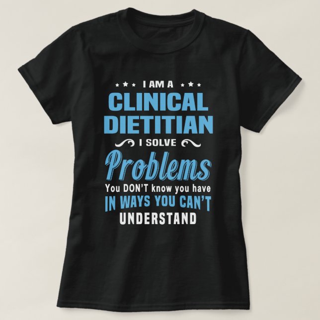 T-shirt Diététiste clinique (Design devant)