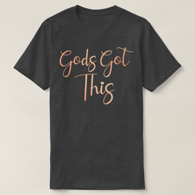 T-shirt Dieu A Obtenu Cette Foi Chrétienne Dans Le Seigneu (Design devant)