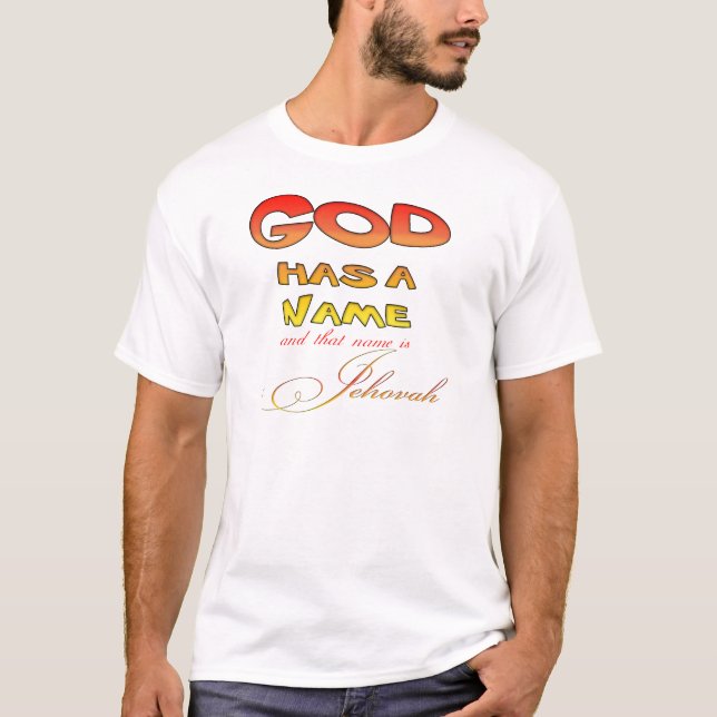 T-shirt Dieu a un nom Jéhovah (Devant)