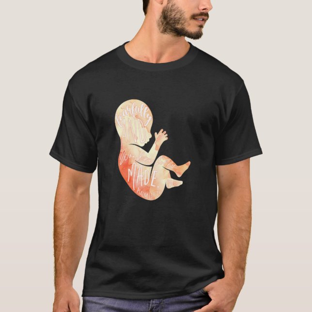 T-shirt Dieu aime les enfants Anti-avortement anti-avortem (Devant)