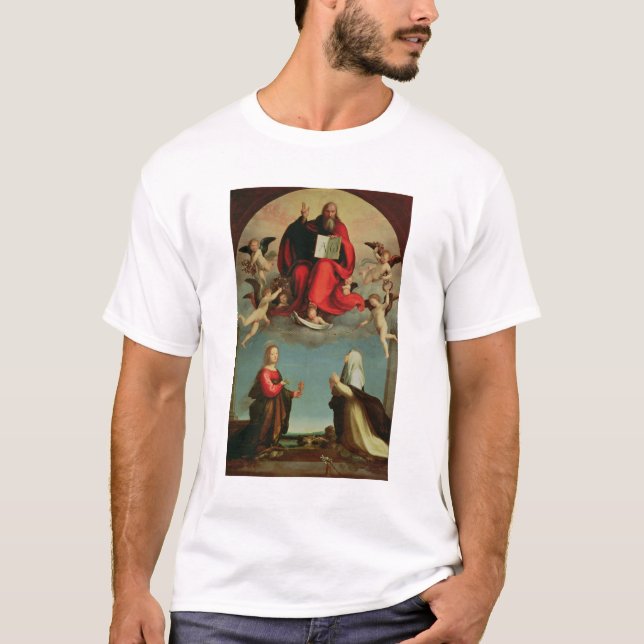 T-shirt Dieu apparaissant à St Mary Magdalen et St Catheri (Devant)