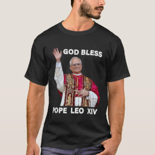T-shirt Dieu Béni Nouveau Pape Léon Xiv Église catholique