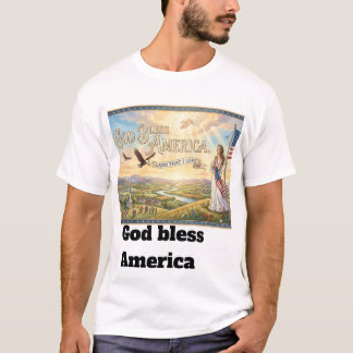 T-shirt Dieu bénisse l'Amérique