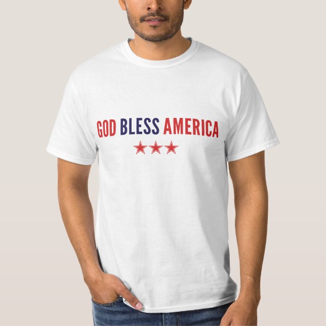 T-shirt Dieu bénisse l'Amérique (Devant)