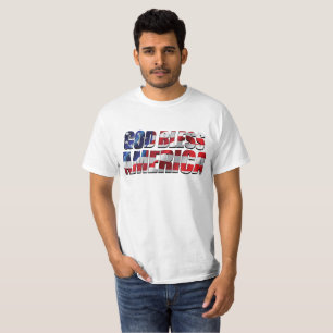 T-shirt Dieu bénisse l'Amérique patriotique formidable
