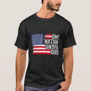 T-shirt Dieu bénisse l'Amérique pour les Américains chréti