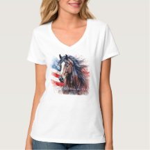 Dieu bénisse le cheval patriotique américain