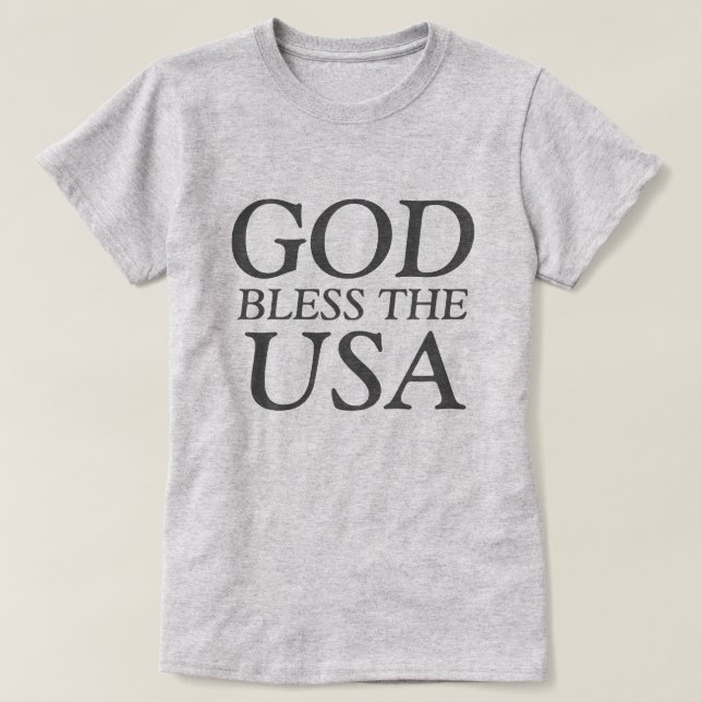 T-shirt Dieu bénisse les USA II (Design devant)